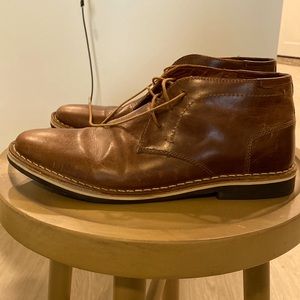 Steve Madden Harken 247 Cognac Leather Lace Up Chukka Boots Size 11